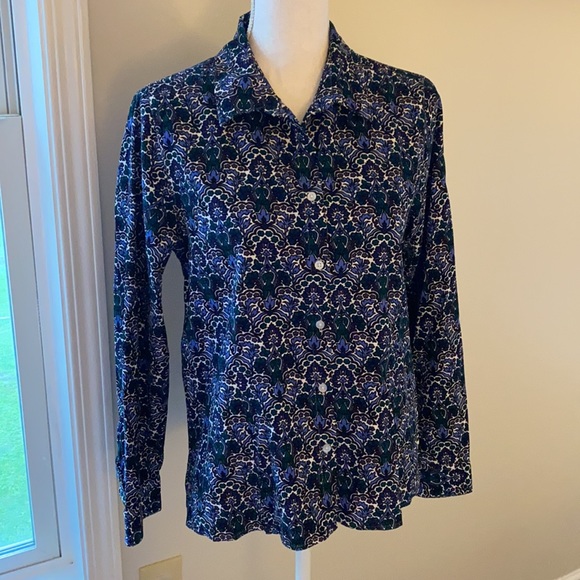 Talbots • Fine Corduroy Patterned Button Up - Picture 4 of 13